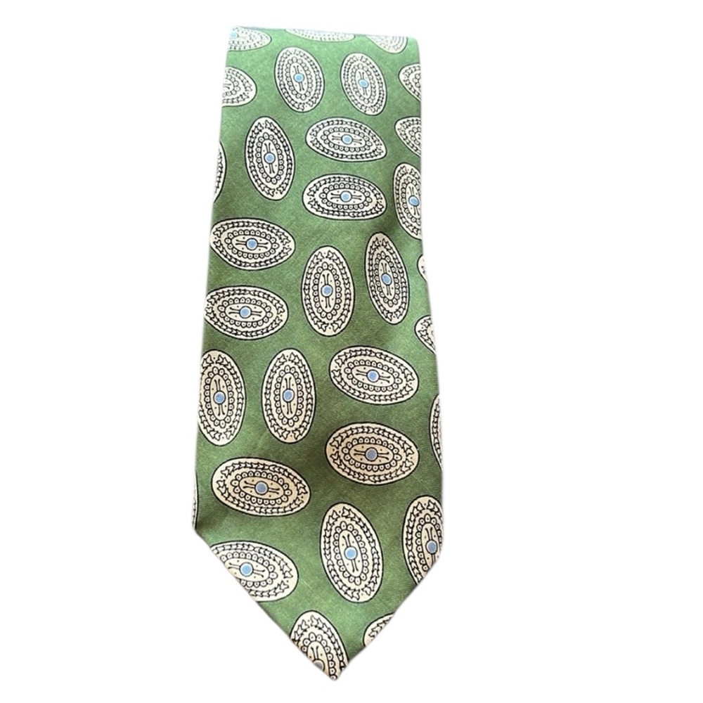 Polo by Ralph Lauren Men's Green Silk Tie